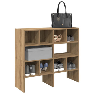 Vidaxl Ratchs de zapatos 2 st Stackable 89.5x30x40 cm de roble artesanal