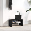 Vidaxl Shoe Rack Cillable 60x30x30.5 cm de roble negro coloreado