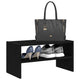 Vidaxl Shoe Rack Cillable 60x30x30.5 cm de roble negro coloreado