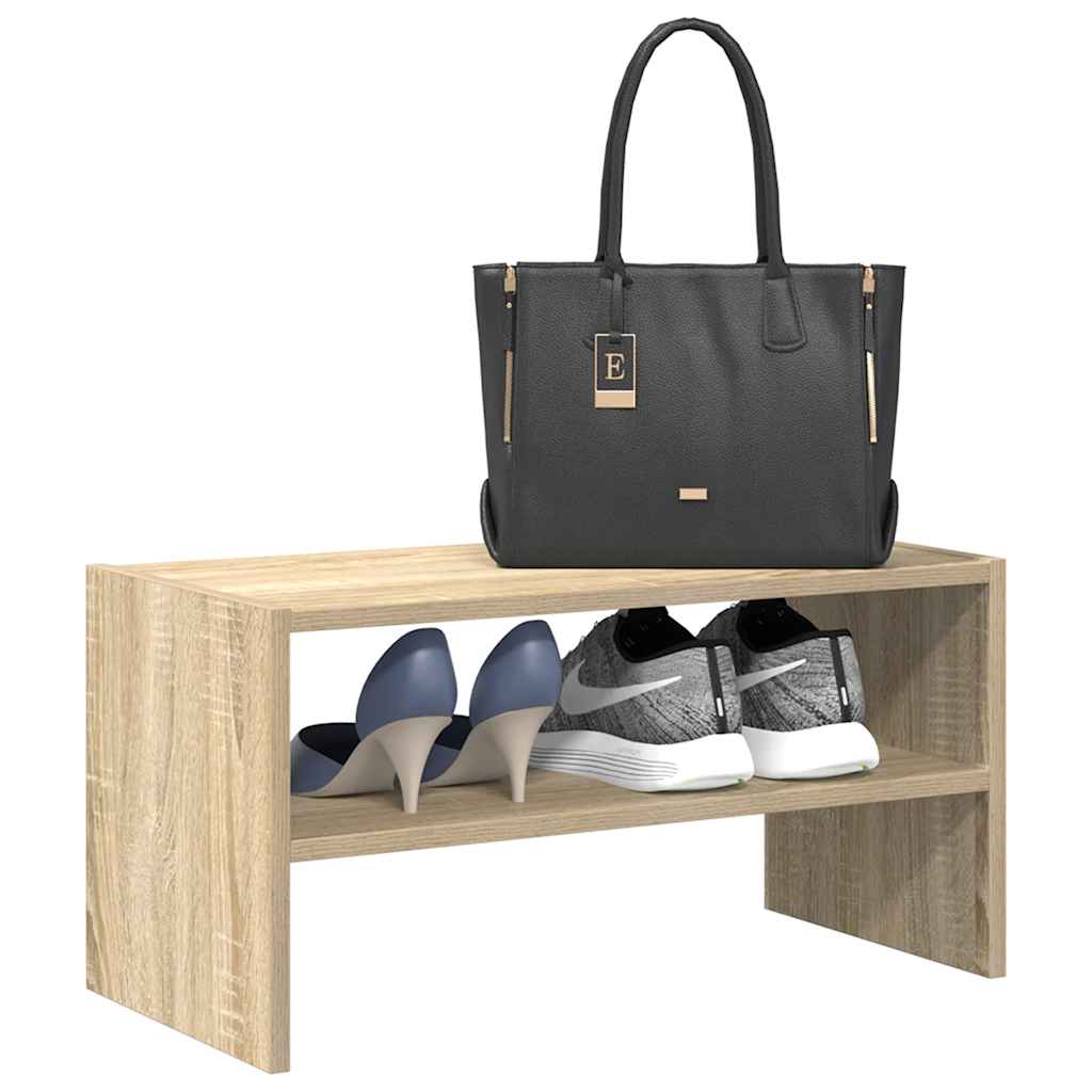 Vidaxl Shoe Rack Cillable 60x30x30.5 cm Sonoma Oak Colored