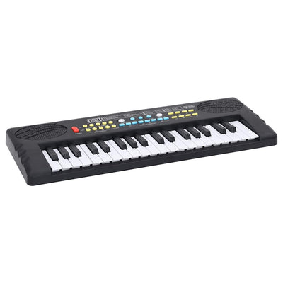 Teclado eléctrico de piano Vidaxl con 37 teclas y micrófono