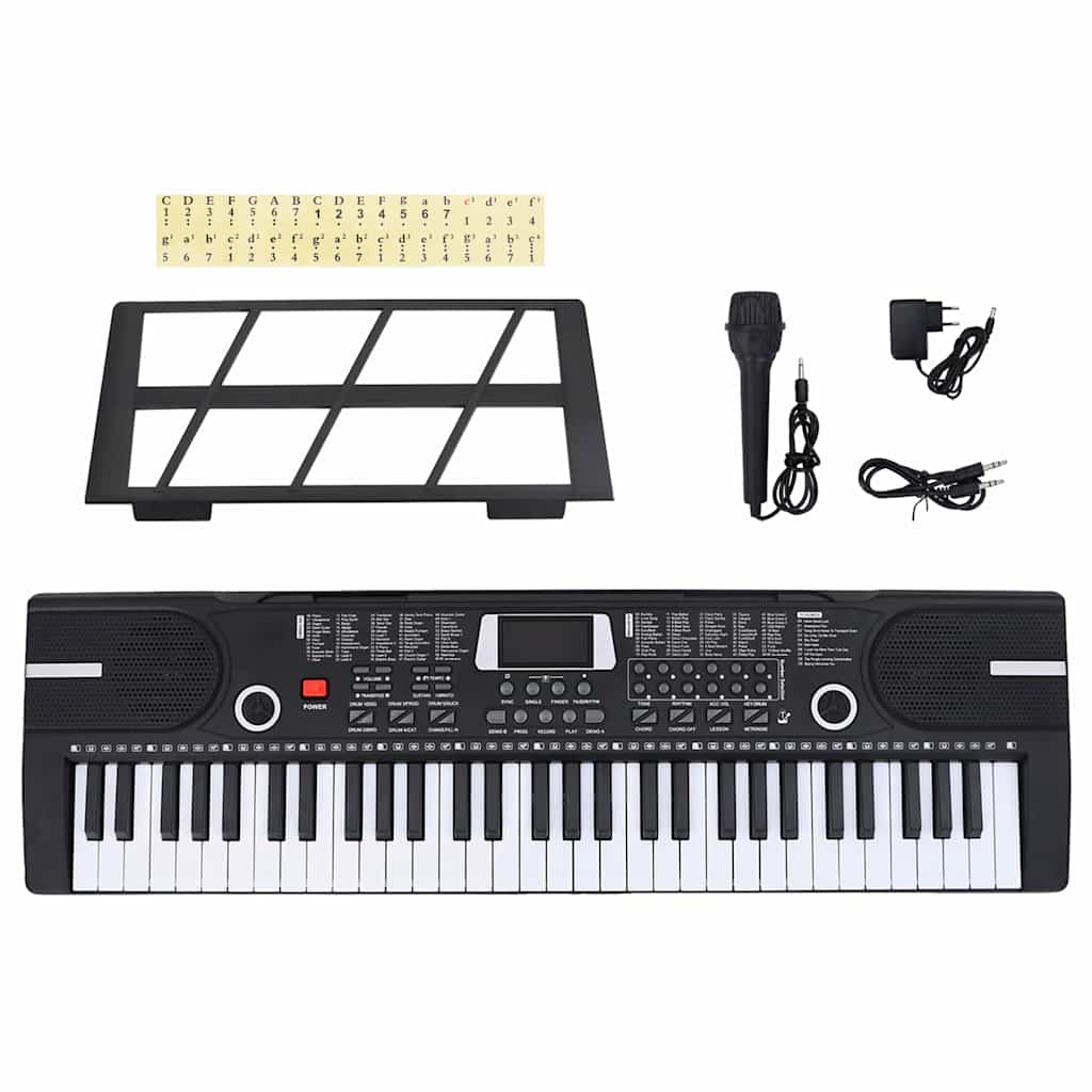 Tastiera elettrica per pianoforte Vidaxl 61 tasti con standard musicale
