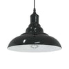 Vidaxl hanglamp in hoogte verstelbaar e27 ø31 cm metaal glanzend zwart