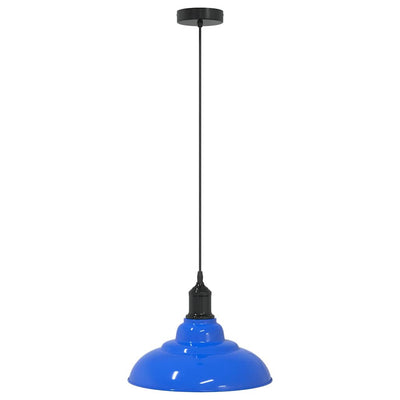 Vidaxx lámpara colgante regulable en altura e27 ø31 cm metal azul oscuro