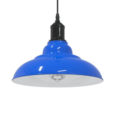 Vidaxx lámpara colgante regulable en altura e27 ø31 cm metal azul oscuro