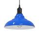 Vidaxl hanglamp in hoogte verstelbaar e27 ø31 cm metaal donkerblauw