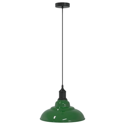 Vidaxx lámpara colgante regulable en altura e27 ø31 cm metal verde brillo
