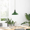 Vidaxl hanglamp in hoogte verstelbaar e27 ø31 cm metaal glanzend groen