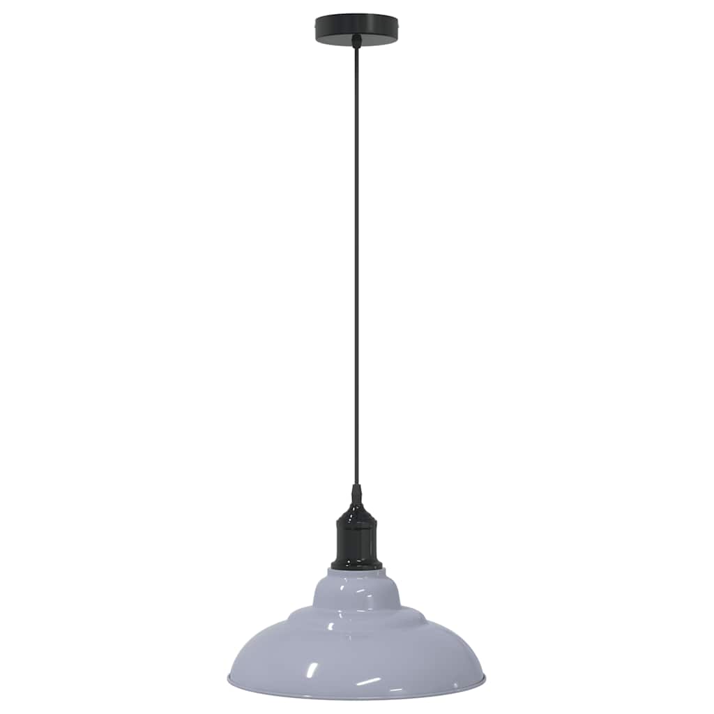 Lampada a sospensione Vidaxx regolabile in altezza e27 ø31 cm in metallo grigio lucido
