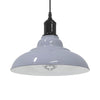 Vidaxl hanglamp in hoogte verstelbaar e27 ø31 cm metaal glanzend grijs