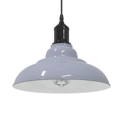 Vidaxx Lámpara colgante regulable en altura e27 ø31 cm metal gris brillo