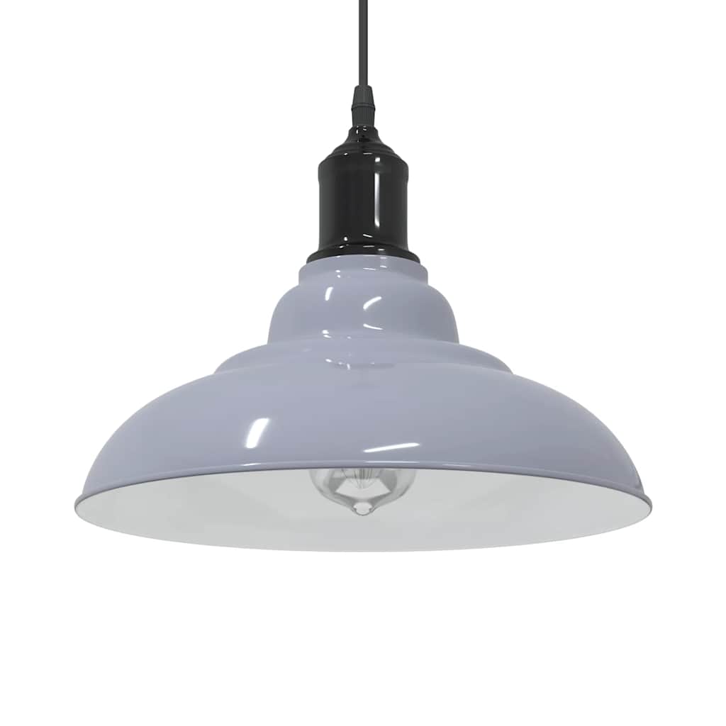 Lampada a sospensione Vidaxx regolabile in altezza e27 ø31 cm in metallo grigio lucido