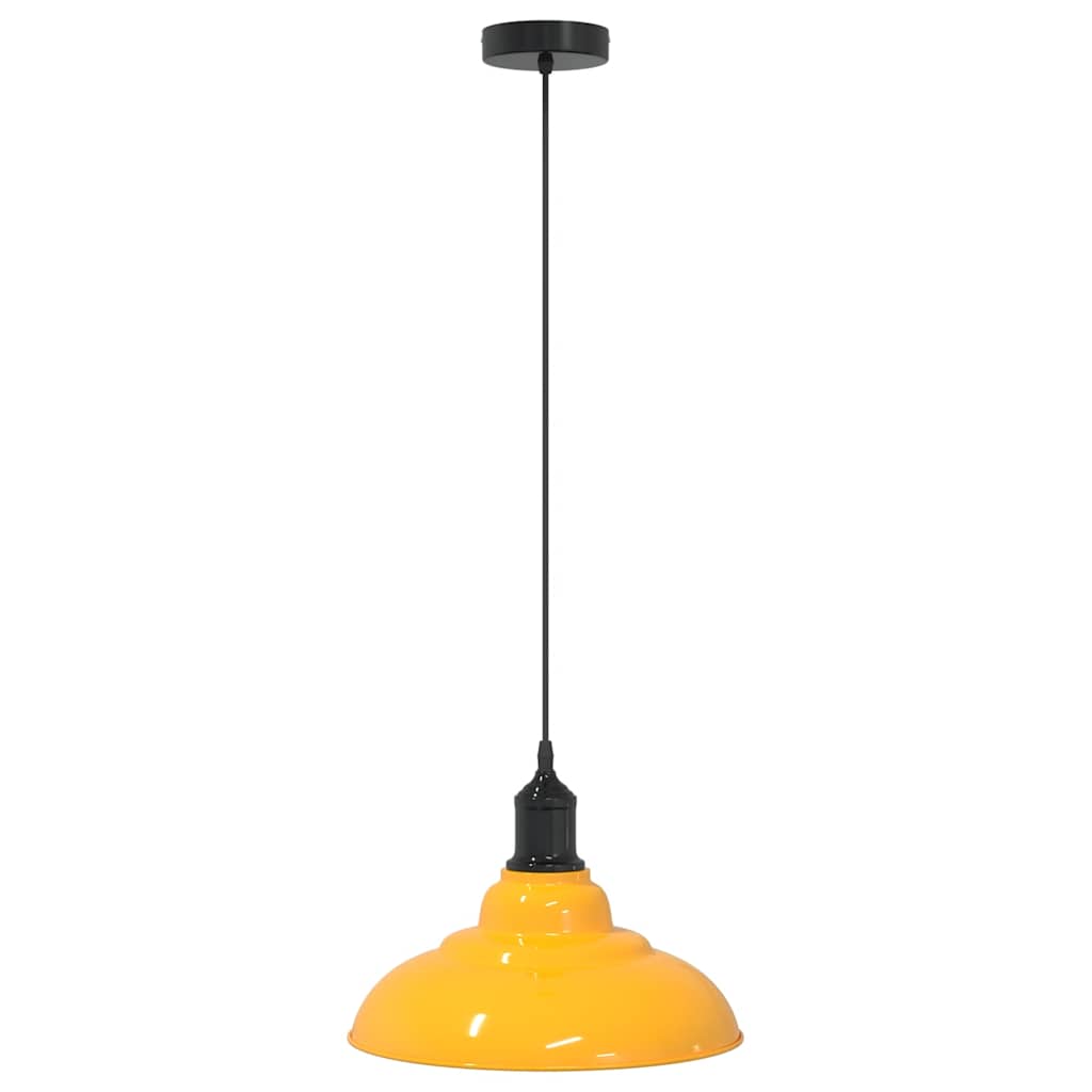Vidaxx lampada a sospensione regolabile in altezza e27 ø31 cm in metallo giallo lucido
