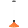 Vidaxl hanglamp in hoogte verstelbaar e27 ø31cm metaal glanzend oranje