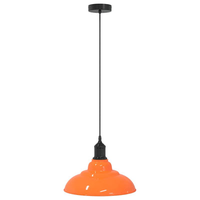 Vidaxx lámpara colgante regulable en altura e27 ø31cm metal naranja brillo