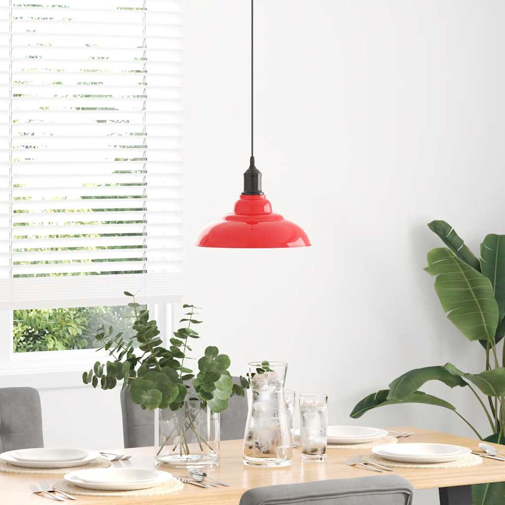 Lampada a sospensione Vidaxx regolabile in altezza e27 ø31 cm in metallo rosso lucido