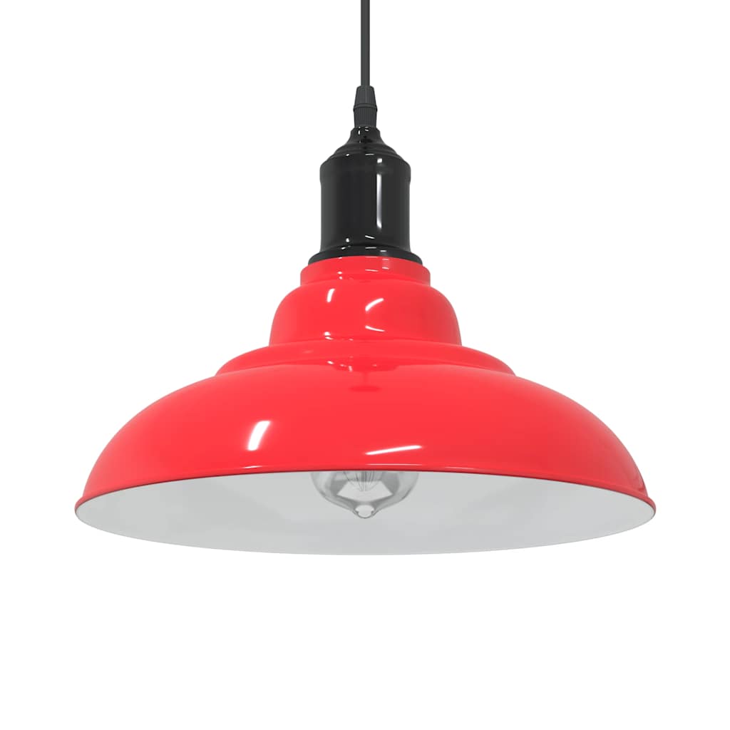 Lampada a sospensione Vidaxx regolabile in altezza e27 ø31 cm in metallo rosso lucido
