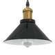 Lampada a sospensione Vidaxx regolabile in altezza e27 ø22 cm in metallo nero lucido