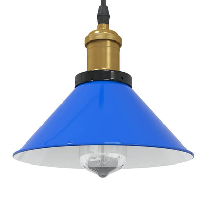 Vidaxx lámpara colgante regulable en altura e27 ø22 cm metal azul oscuro