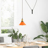 Vidaxx lámpara colgante regulable en altura e27 ø22cm metal naranja brillo