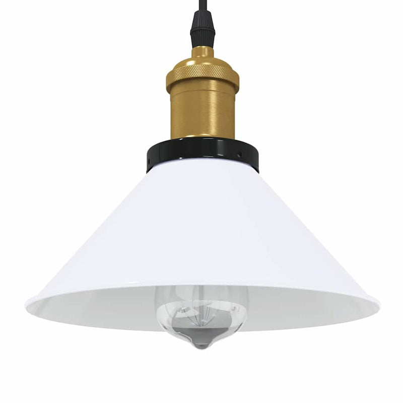 Lampada a sospensione Vidaxx regolabile in altezza e27 ø22 cm in metallo bianco lucido