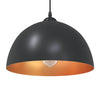 Vidaxl lampade a sospensione 2 pz regolabili in altezza e27 30 cm metallo nero