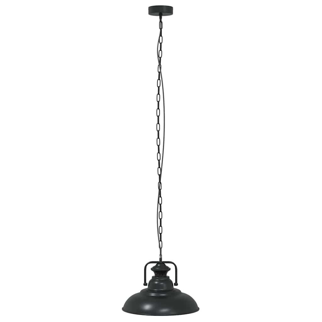 Vidaxl hanglamp e27 ø 31 cm ijzer zwart