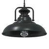 Lampada a sospensione VidaXL E27 ø 31 cm ferro nero