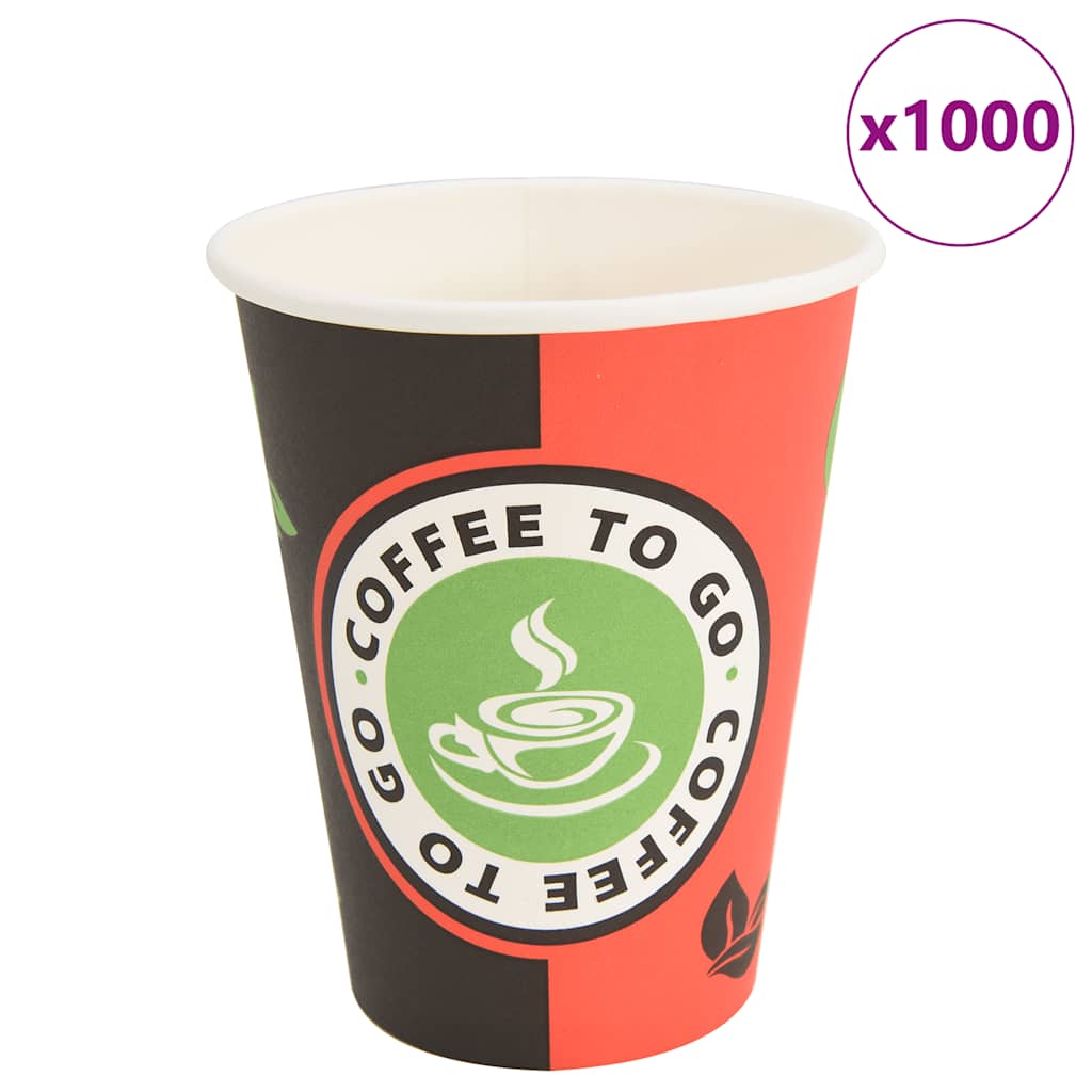 Vidaxl CARQUE COARE CAPS 1000 ST 12oz 300 ml di rosso e nero