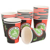 Vidaxl Paper Coffee Cazs 1000 St 12oz 300 ml Rojo y negro