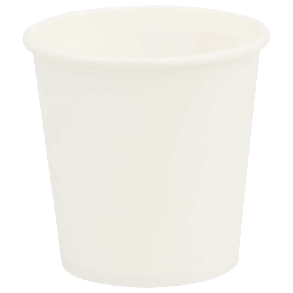 Vidaxl Paper Coffee Cazs 1000 ST 4oz 100 ml de blanco