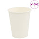 Vidaxl Paper Coffee Cazs 1000 PCS 8 oz 200 ml de blanco