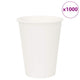 Vidaxl Paper Coffee Cazs 1000 PCS 12oz 300 ml de blanco