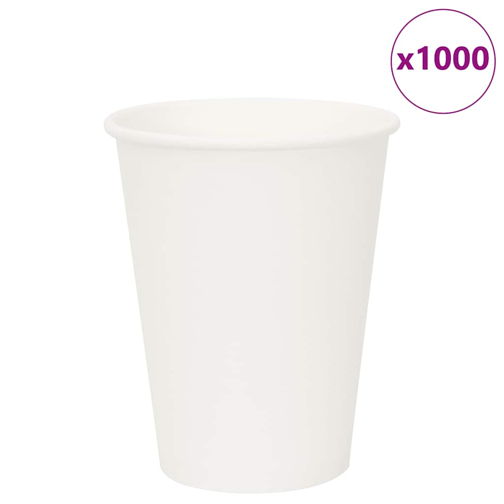 Vidaxl CARQUE COARE CAPS 1000 pezzi 12oz 300 ml di bianco