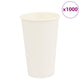 Vidaxl Paper Coffee Cazs 1000 ST 16oz 400 ml de blanco