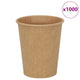 Vidaxl Paper Coffee Cazs 1000 PCS 8 oz 200 ml de marrón