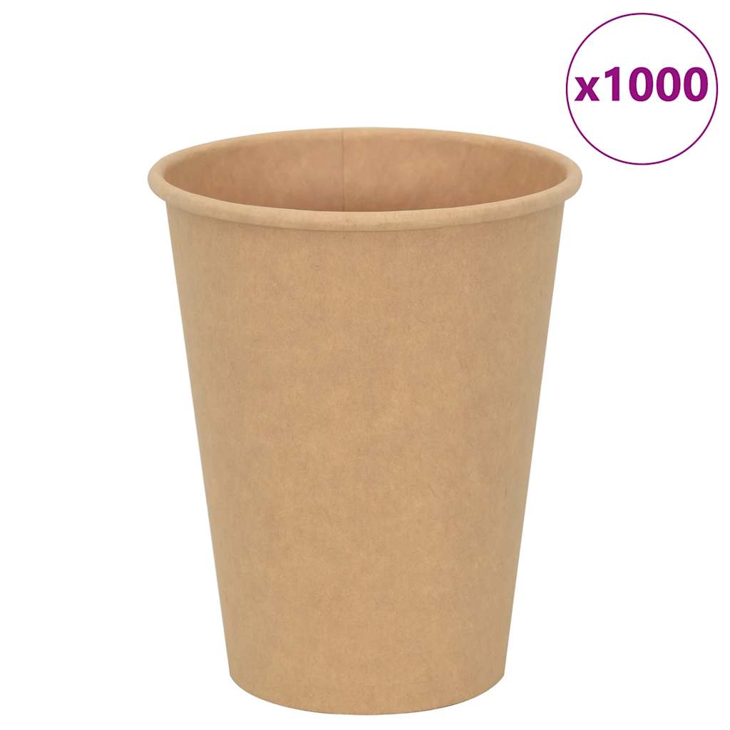 Vidaxl CARQUE COARE CAPS 1000 pezzi 12oz 300 ml marrone