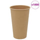 Vidaxl Paper Coffee Cazs 1000 ST 16oz 400 ml de marrón
