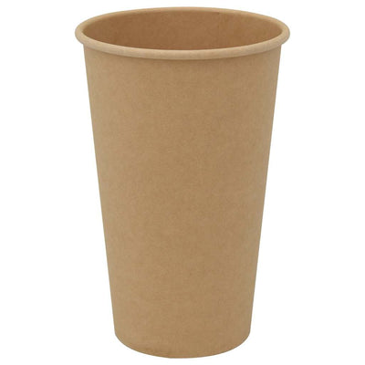 Vidaxl Paper Coffee Cazs 1000 ST 16oz 400 ml de marrón