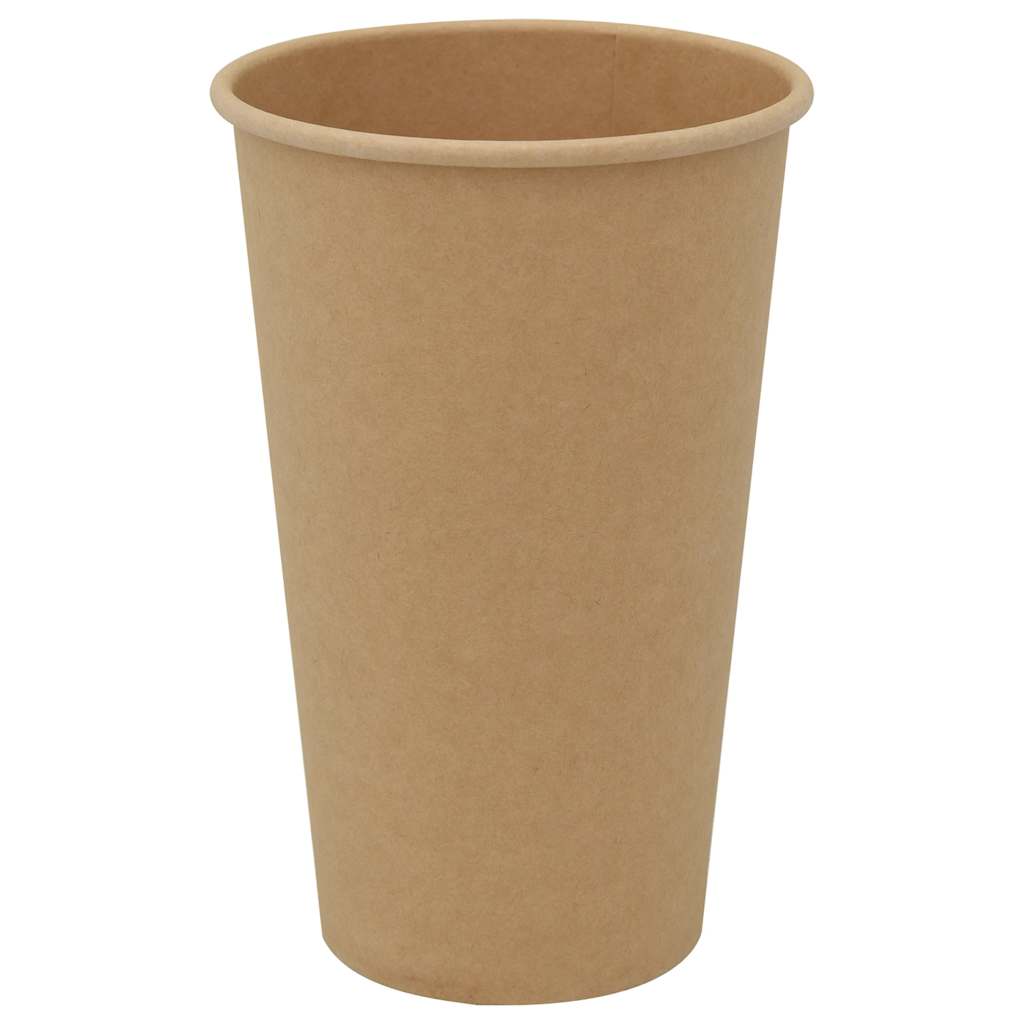 Vidaxl Paper Coffee Cazs 1000 ST 16oz 400 ml de marrón