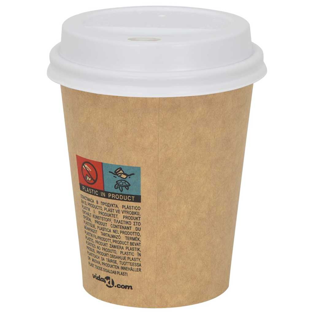 VIDAXL CAPS COARE CAP COAD LODS Ø80 mm 8oz 1000 St Plastic White