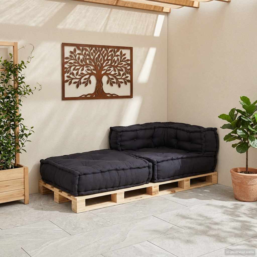 Vidaxx sofá modular 70x70x54 tela antracita