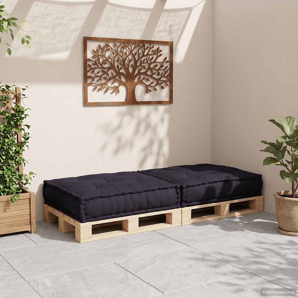 Divano componibile Vidaxx 70x70x36 tessuto antracite