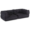 Divano componibile VidaXL 2 posti 140x70x36 tessuto antracite