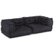 Divano componibile VidaXL 2 posti 140x70x36 tessuto antracite