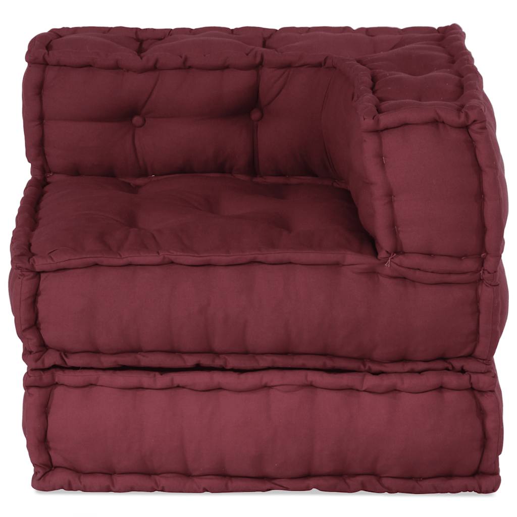 Set divani componibili Vidaxx tessuto marrone castagna 70x70x54