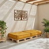 Divano componibile VidaXL 70x70x36 tessuto giallo
