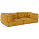 VidaXL 2-seater modular sofa 140x70x36 fabric yellow
