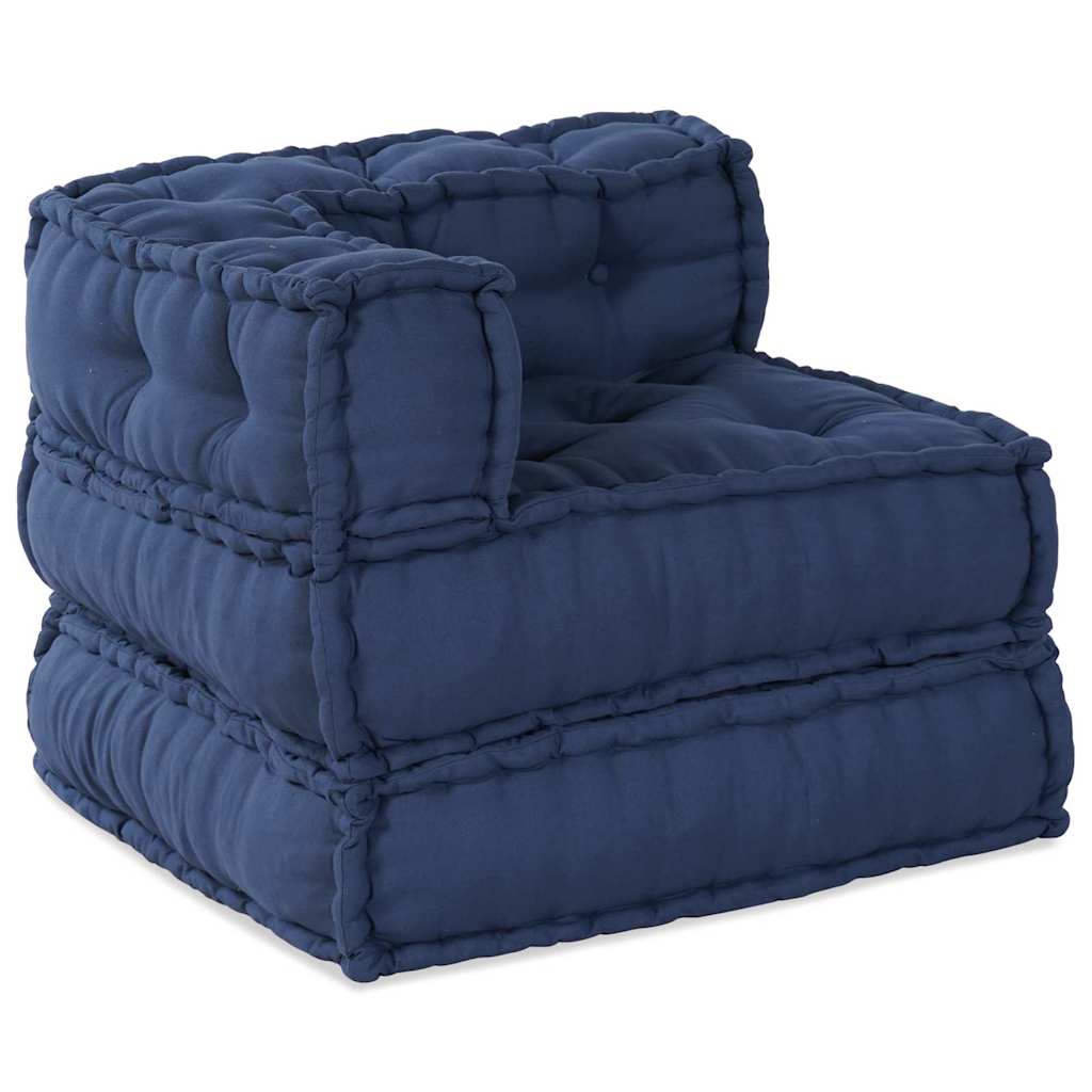 Divano angolare modulare Vidaxx tessuto indaco 70 x 70 x 56 cm
