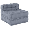 Vidaxl modulair bank grijs 70 x 70 x 56 cm stof